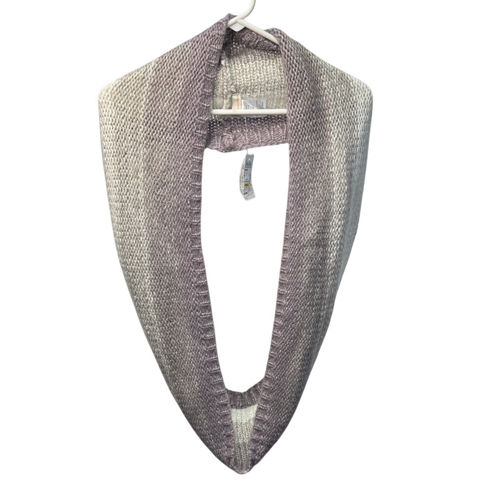 Collection Eighteen‎ Women's Infinity Scarf Ombre Purple Gray Sparkle Knit